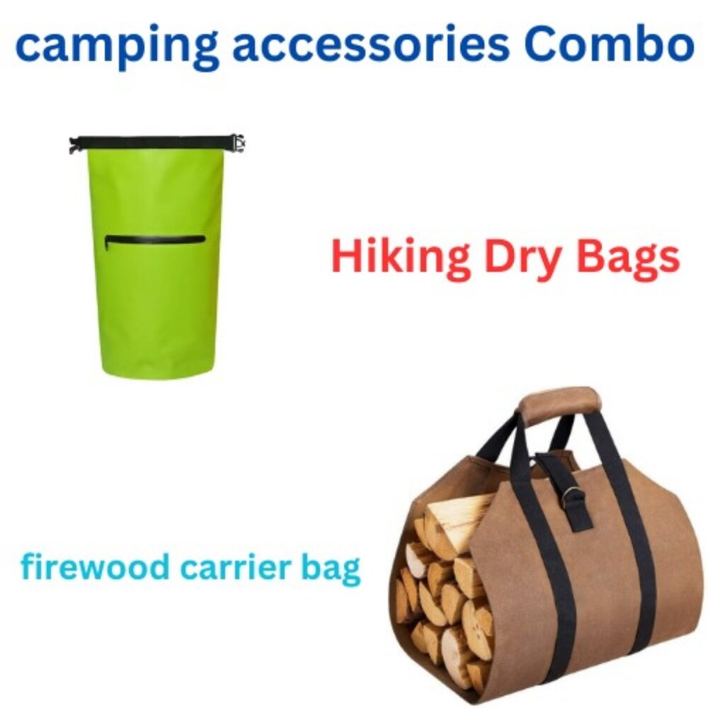 Dry Bags for Hiking Kayaking & camping accessories firewood carrier bagComboPack